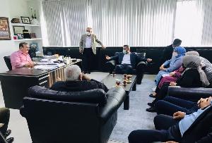 GEÇMİŞ DÖNEM BELEDİYE BAŞKANIMIZ SN.NECMİ KADIOĞLU'NA TAZİYE ZİYARETİNDE BULUNDU