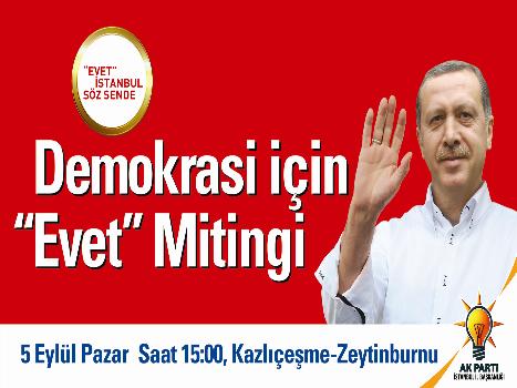 ESENYURT DEMOKRASİ İÇİN EVET DİYOR